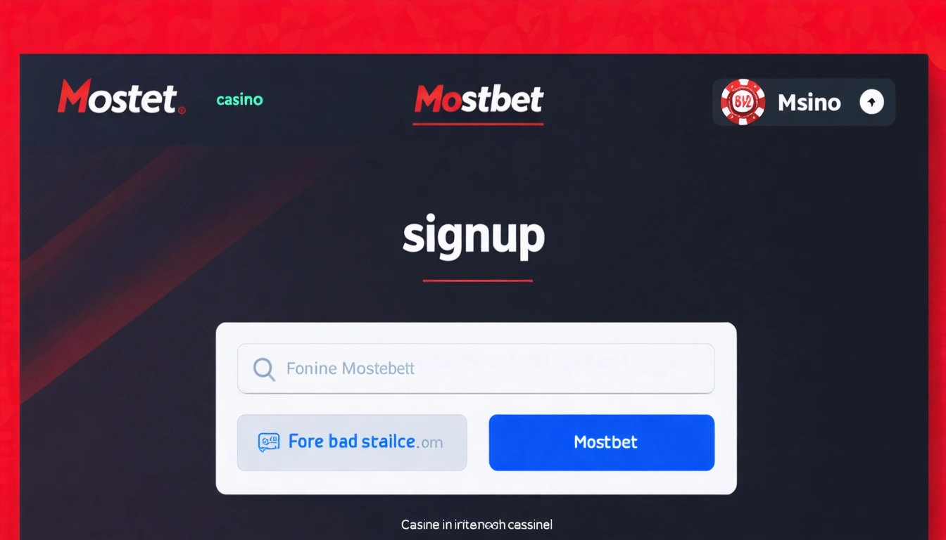 signup Mostbet